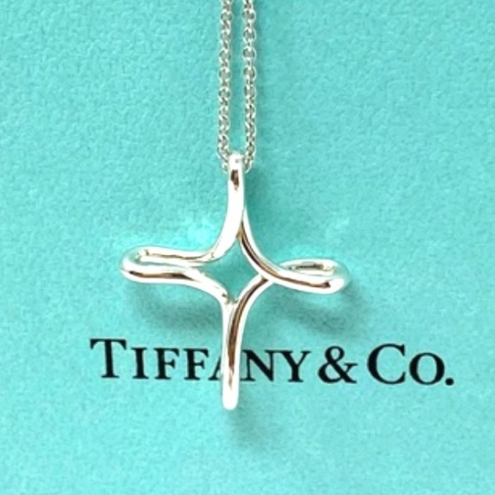 Tiffany & Co. Silver Cross Necklace